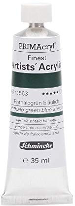 Schmincke – PRIMAcryl® - feinste Künstler-Acrylfarben, Phthalogrün bläulich - 35 ml