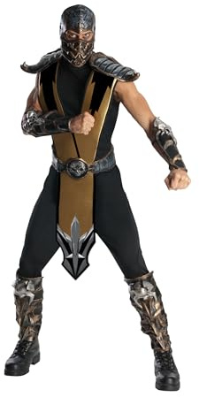 Deluxe Scorpion Mortal Kombat Costume for Men