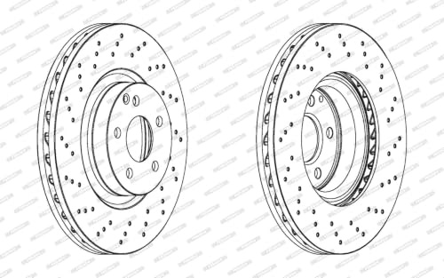 FERODO BRAKE DISC | DDF1769C-1 | FRONT | FOR MERCEDES-BENZ S-CLASS 2005-2013 | OE-MATCHING QUALITY | SMOOTH & QUIET PERFORMANCE