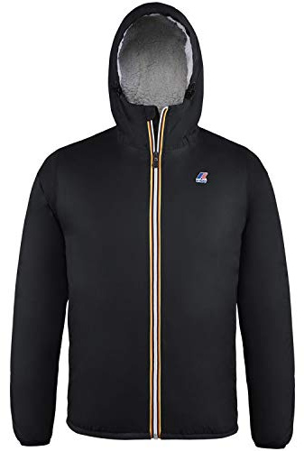 K-Way Le Vrai 3.0 Claude Orsetto Manteau imperméable, Noir (Black K02), Large Homme
