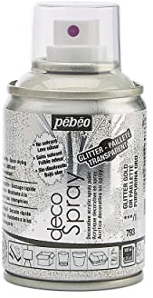 Pébéo - Peinture Acrylique en Spray - Pour la Décoration Multi Supports en Intérieur et Extérieur - Base Eau, Faible Odeur - 100 ml - Finition Pailletté - Coloris Or Pailletté