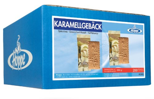 Hoppe Karamellgebäck Mono, Kekse, Plätzchen, einzeln verpackt, 200 Stück, 1200g