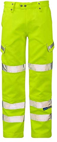Pulsar Combat Trouser, 36 Waist Regular Leg, Hi-Viz Yellow
