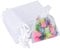 G2PLUS White Organza Gift Bags: 7x9 CM Clear Mesh Pouches, 100 PCS Organza Jewellery Bags, Small Favour Pouches for Wedding, Birthday Party Supplies