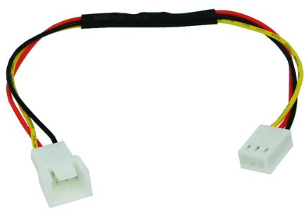 Phobya Adapter 3Pin (12V) auf 3Pin (7V) 20cm Kabel Lüfterkabel und Adapter