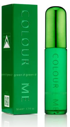 COLOUR ME Green Perfume for Men. 50ml Eau de Toilette Men, Luxury Fragrance - Mens Aftershave, Long Lasting Fragrance for Men by Milton-Lloyd
