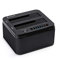 Salcar Festplatten Docking Station, USB 3.0 Docking Station mit 2 Einschüben optimiert für 2,5 und 3,5 Zoll SATA HDD/SSD, Offline-Klonen Festplatten Dockingstation unterstützt 2x8TB, 5 Gbit/s