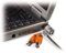 Kensington Laptop Lock - MicroSaver Keyed Laptop Lock with High-Carbon, Cut-Resistant Cable and T-Bar Locking Mechanism for Kensington Security Slots - 1.8 m Length (64020), Black
