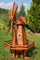 Windmühle Moulin à vent en bois imprégné avec roulement à billes Style hollandais 1,20 m