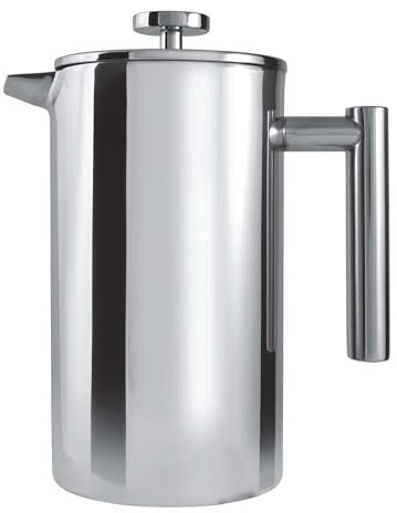 Café Ole CFD-06 Stainless Steel Cafetiere, Mirror, 6 Cup