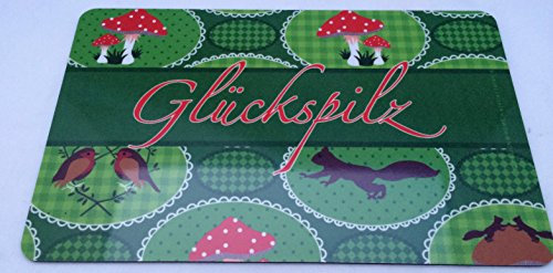 Schneidebrettchen Frühstücksbrettchen Glückspilz 23 x 14 cm