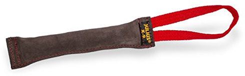 Julius-K9, 18520, Beisswurst, Leder 20 cm x 3 cm, aussen genäht, eine Handschlaufe