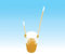 AmazonBasics One Way Transparent Plastic Drinking Straws (1 Pack)