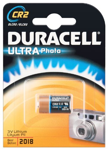 Duracell-CR2 DL2025 (Rond Batterie Lithium 3 V) Noir Marron X 10