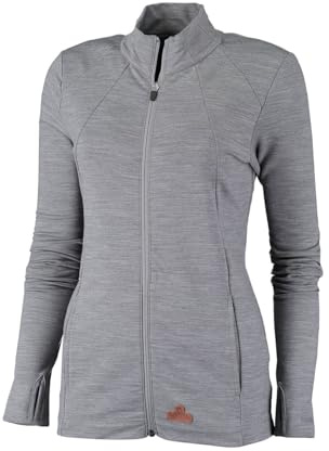 NOMAD® Camp Fleeceweste Damen | Hoher Kragen | Reißverschluss | Seitentaschen | Wollmischung