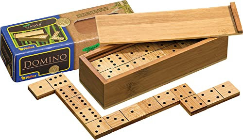 Philos 3265 - Domino Doppel 6, Bambus, Green Games, Legespiel