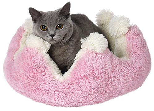 Tommi 01032 Prinzessin Hundebett, rosa/weiß