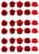 30 wunderschöne rote Rose Blume essbare Wafer Papier Kuchen Topper Dekorationen