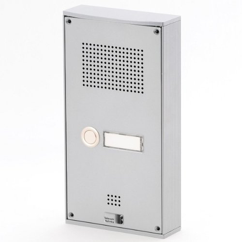 Behnke 5-0055 Türtelefon Serie 5, Aufputz-Set 1 Taste, Silber