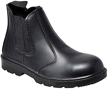 Portwest FW51 Steelite Dealer Sicherheitsstiefel Rutschfest Strapazierfähig | Schwarz, 38, S1P EN ISO 20345, Schützende Stahlkappe, Gewachstes Vollnarbiges Büffelleder, Rutschhemmend, Antistatisch