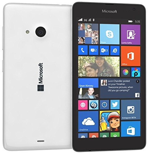 Nokia Lumia 535 8GB Bianco-Smartphone Windows Phone, MicroSIM, GPRS/GSM/WCDMA, Micro-USB Stick)