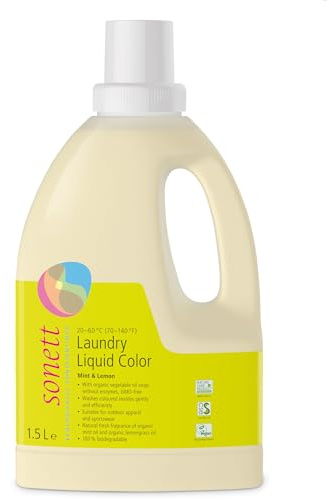 Flüssiges Waschmittel färben 1,5 L. (Zitrone - Minze)