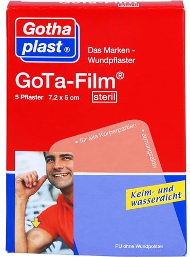 GoTa-Film sterile Pflaster 7,2 cm x 5 cm, 5 St. Pflaster