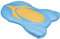 Fashy 4283 Aqua Fitness Kickboard, Blau/Orange