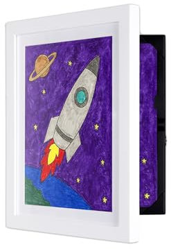 Kind Artwork Rahmen – Lil Davinci Artwork Display Schrank/Rahmen, 9 x12 – Weiß