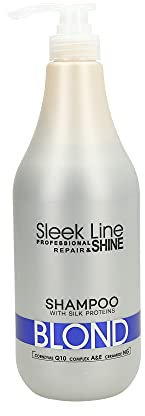 STAPIZ Sleek Line Shampoo mit Seide Blond, 1er Pack (1 x 1000 ml)