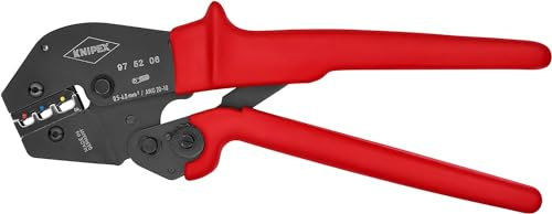 KNIPEX Crimpzange auch für Zweihandbedienung mit rutschhemmenden Kunststoff-Hüllen brüniert 250 mm, 97 52 06