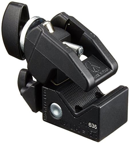 Manfrotto 635 Super Clamp Quick Action Morsetto, in Alluminio, Nero