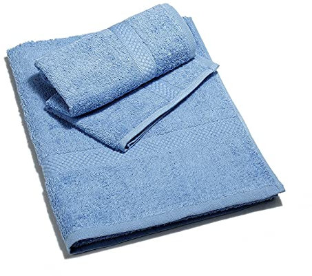 Caleffi Minorca Asciugamano con Ospite, Cotone , Lavanda, Standard, 01815