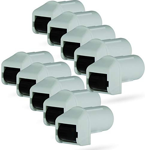 markiso® 10x Steckleitrolle Rolladengurtführung, [Made in Germany] Gurtleitrolle für Minigurte bis 16mm, Gurtführung mit Kunststoffrolle & Bürste gegen Zugluftsperre - TOP Qualität