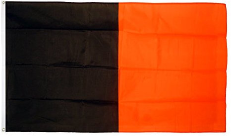 Flaggenfritze Fahne/Flagge Schwarz rot + gratis Sticker
