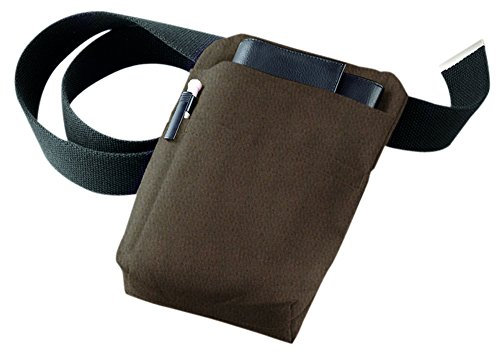 EXNER Kellnerhalfter, Halfter, Gürteltasche aus Stoff für Börsen & Blöcke, Toffee - ohne Gürtel und Deko