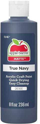 Apple Barrel Acrylic Paint, True Navy, 8 oz