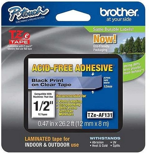 Brother Original P-touch TZE-MQG35 Klebeband, 1,2 cm breit, Standard-Laminierband, Weiß auf Limettengrün, laminiert für den Innen- und Außenbereich, wasserabweisend, 12 mm x 5 m, TZEAF131