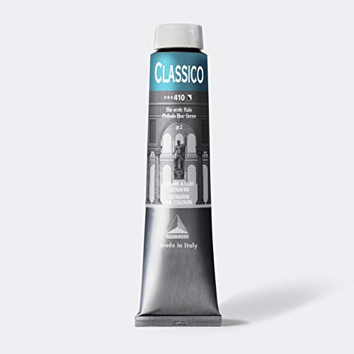 Maimeri Oil Paint, Classico Phthalo Blue Green, 410 324410, 6.8 fl oz (200 ml)
