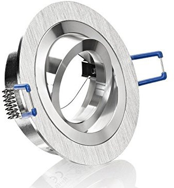 LC Light Aluminium Einbaustrahler Bicolor Rund gebürstet schwenkbar