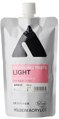 Holbein Acrylic Medium - Light Modeling Paste, 300 ml pouch