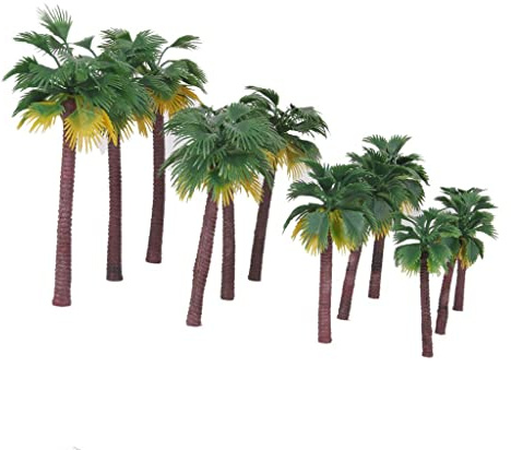 12er-Set 1:65 - 1: 150 Palmen Modell 16cm 13cm 10cm 8,5 cm