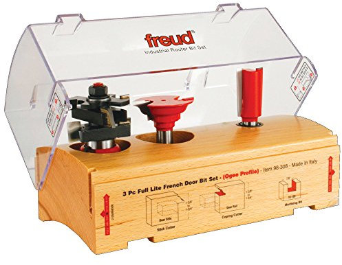 Freud 98-308: 3-teiliges Französische-Tür-Bit-Set, Ogee-Profil