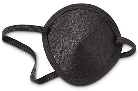 AcuLife Eye Patch Eye Patch for Kids Adults Great for Injuries Pirate Costumes Games, Black, 1 count