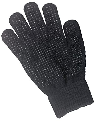 Kerbl 321600 Kinder Reithandschuh Magic Grippy, Noppen Handschuh, Schwarz