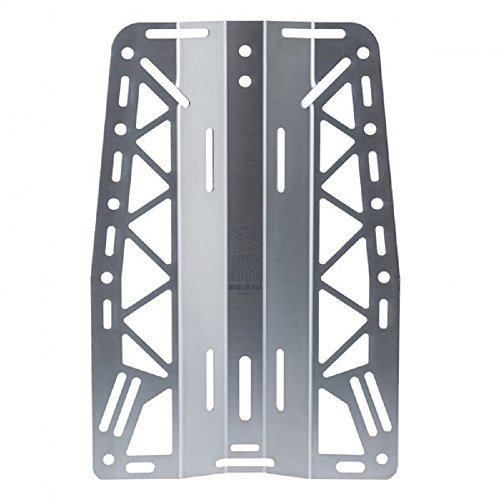 Dive Rite Tauchen Edelstahl Xt Lite Backplate Tauchtank-Zubehör, Silber, Einheitsgröße