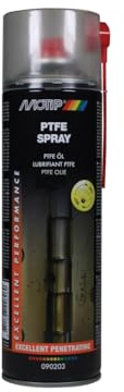 MOTIP Universal-Schmiermittel PTFE-Spray, universelles, synthetisches Schmiermittel, wasserabweisende Eigenschaften, beständig gegen Säuren, Salzen und Laugen. Temperaturbeständig von -50 ° C bis zu +250 ° C, geeignet als Universal-Schmi