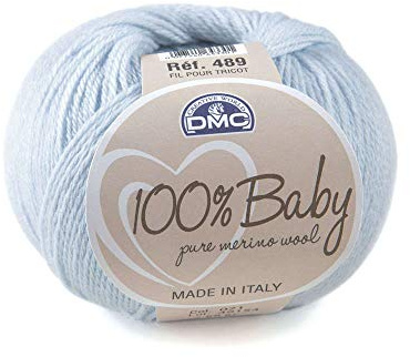 DMC - 100% Baby Wool, ideal ist für Baby-Strickwaren | 50 g, 225 m, 26 Farben