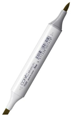 Copic Sketch Coloured Marker Pen - (YG-99) Marine Green, For Art & Crafts, Colouring, Graphics, Highlighter, Design, Anime, Professional & Beginners, Art Supplies & Colouring Books