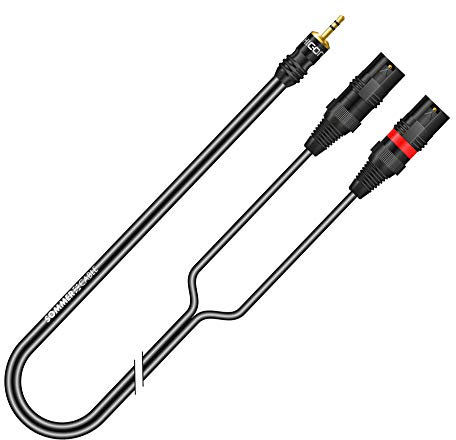 Sommer Cable Stéréo mini jack 3.5 mm mâle vers mono séparés XLR mâle Gauche / Droite, 2,5 m